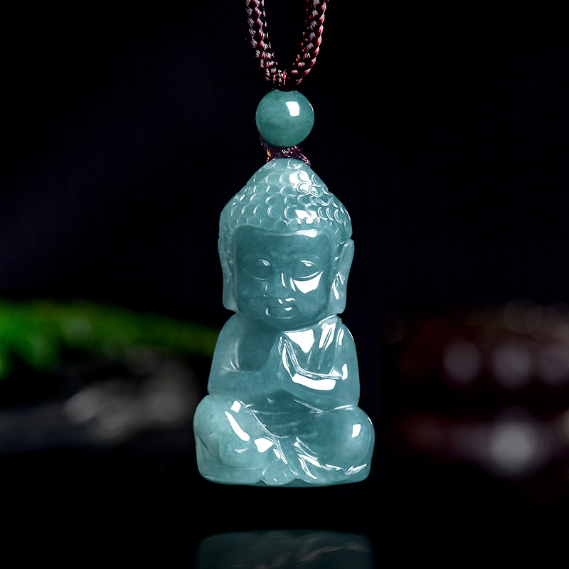 Jewelry & Watches Spółka Z Ograniczoną Odpowiedzialnością - Natural Real Emerald Jade Blue Water
