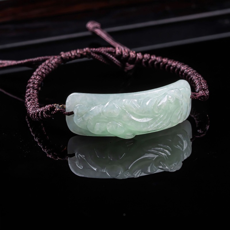 Jewelry & Watches Spółka Z Ograniczoną Odpowiedzialnością - Burmese Jadeite Pixiu Bracelet Carved Hand