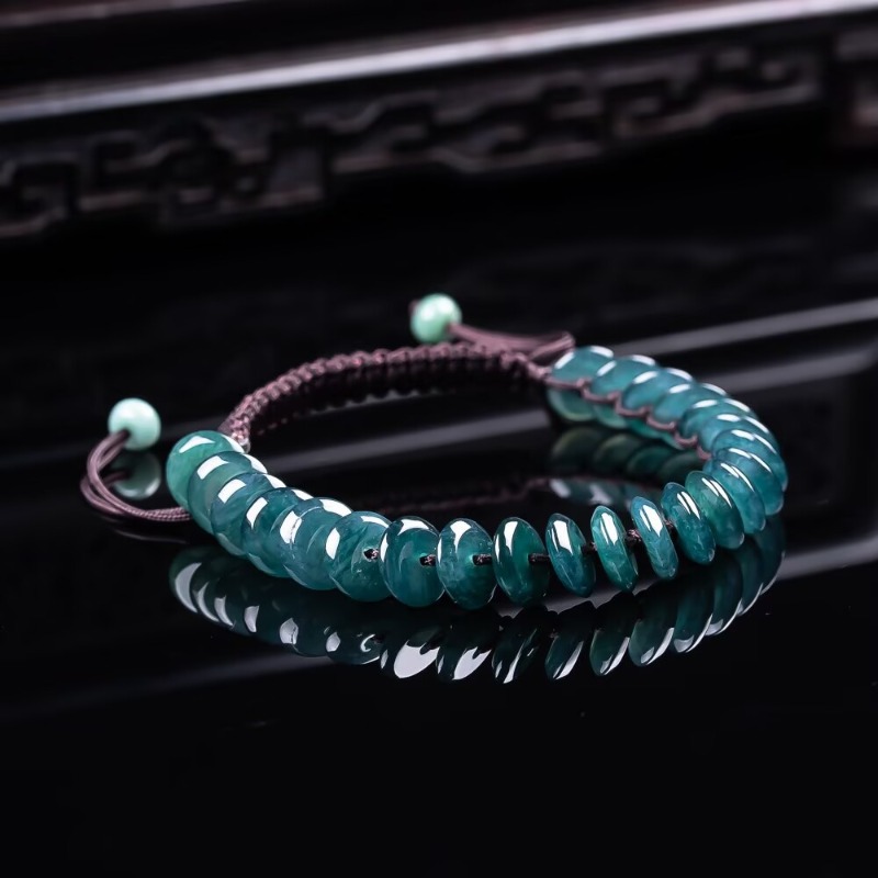 Jewelry & Watches Spółka Z Ograniczoną Odpowiedzialnością - Natural Real Emerald Blue Water Abacus