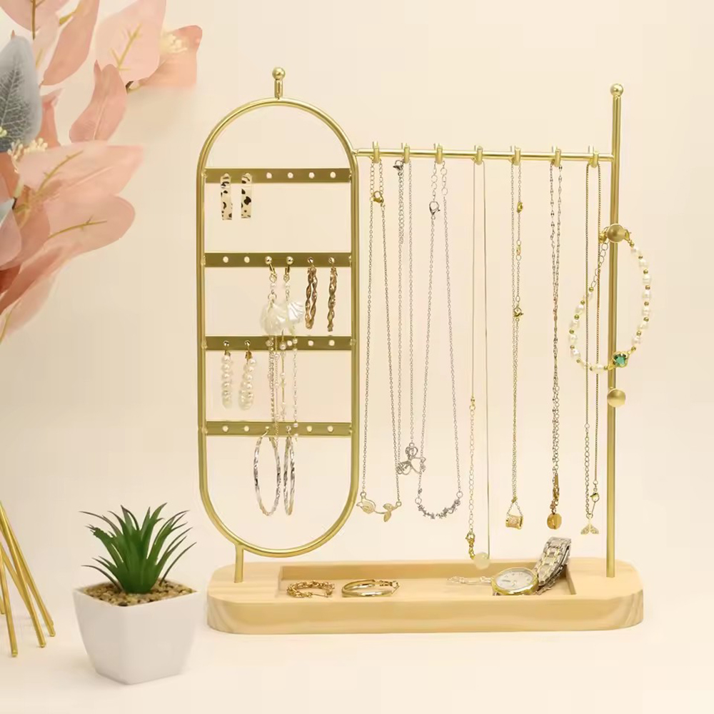 1 desktop solid wood base jewe - Jewelry And Watches Stores ulasan dan harga