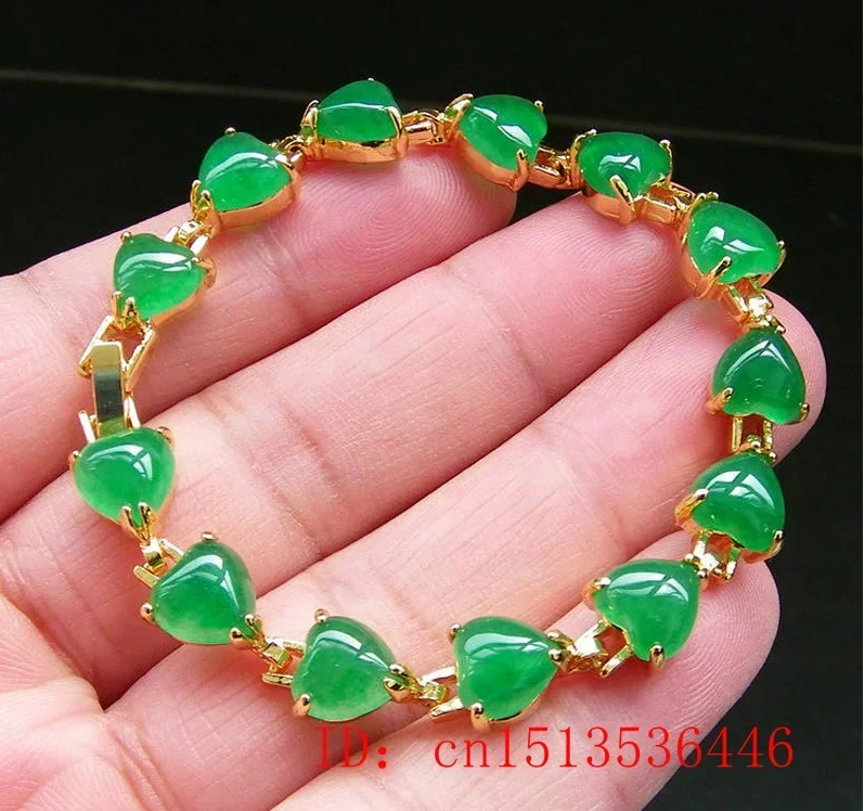 Natural Green Jade Agate LOVE  - Jewelry & Watches Spółka Z Ograniczoną Odpowiedzialnością ulasan dan harga