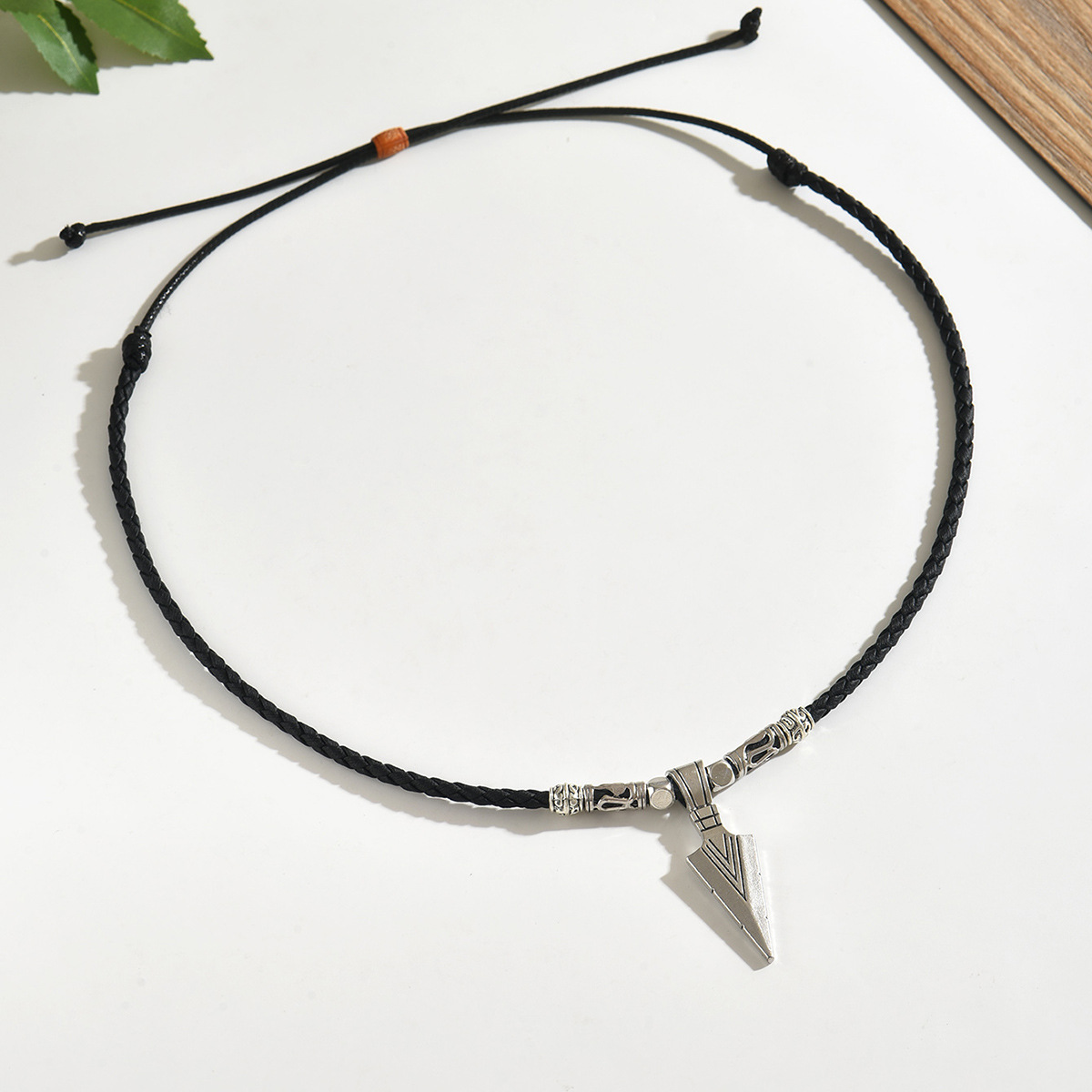 1PC Men's retro artificial lea - Mens Dog Tag Necklace ulasan dan harga