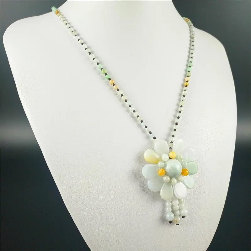 Certified Burmese Jade Sunflow - Necklace Pendant ulasan dan harga
