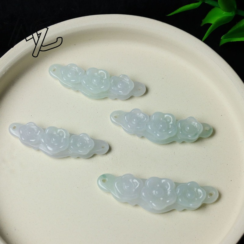 1pc Natural Jadeite Emerald Fl - Jewelry & Watches Spółka Z Ograniczoną Odpowiedzialnością ulasan dan harga