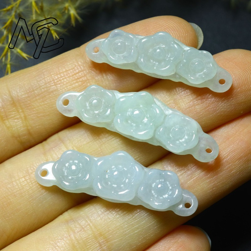 1pc Natural Jadeite Emerald Fl - Jewelry & Watches Spółka Z Ograniczoną Odpowiedzialnością ulasan dan harga