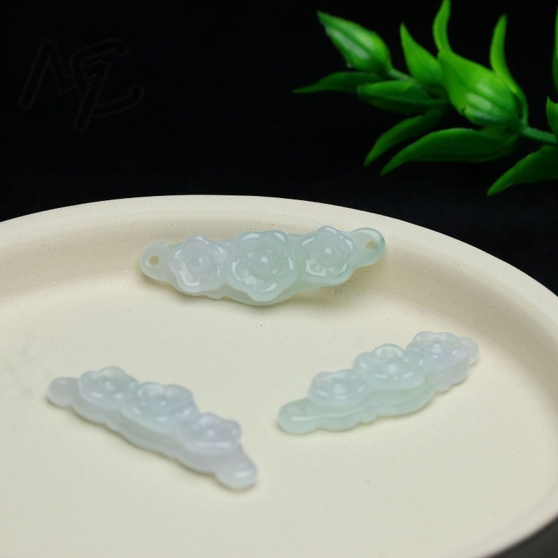 1pc Natural Jadeite Emerald Fl - Jewelry & Watches Spółka Z Ograniczoną Odpowiedzialnością ulasan dan harga