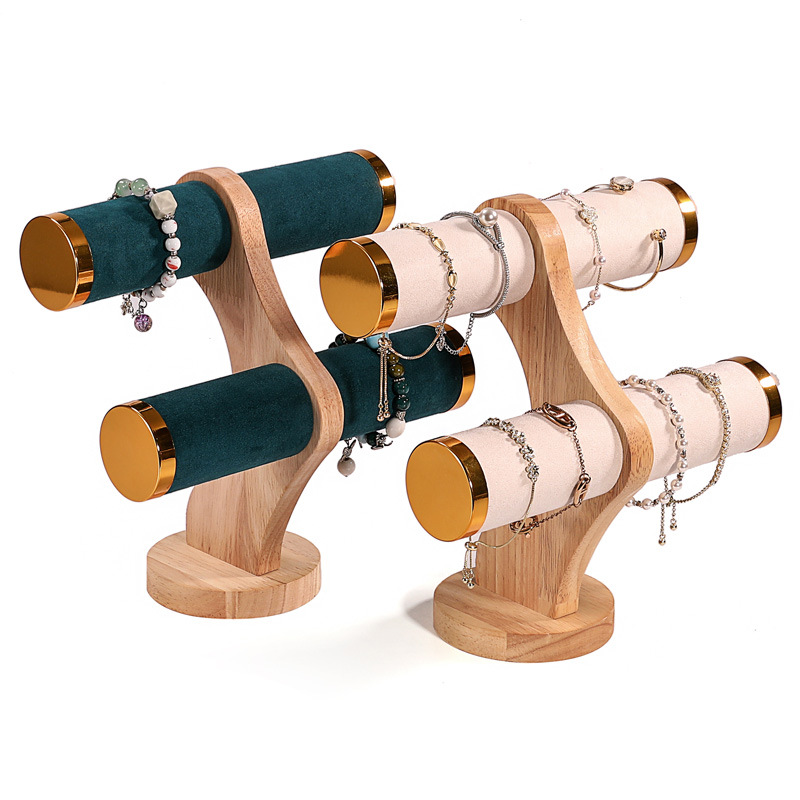 2-Tier Curved Wood Bracelet Ho - Jewelry And Watches Stores ulasan dan harga