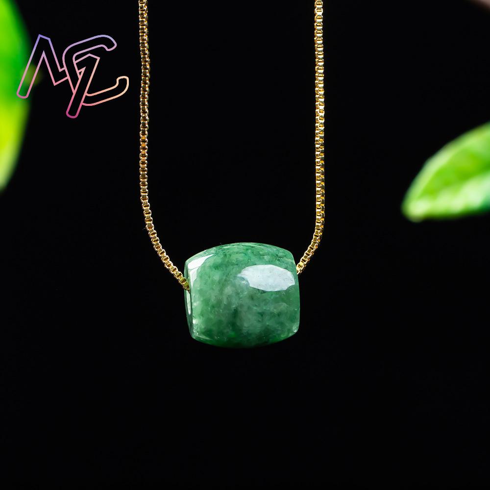 Natural Real Jade Bead Pendant - Necklace Pendant ulasan dan harga