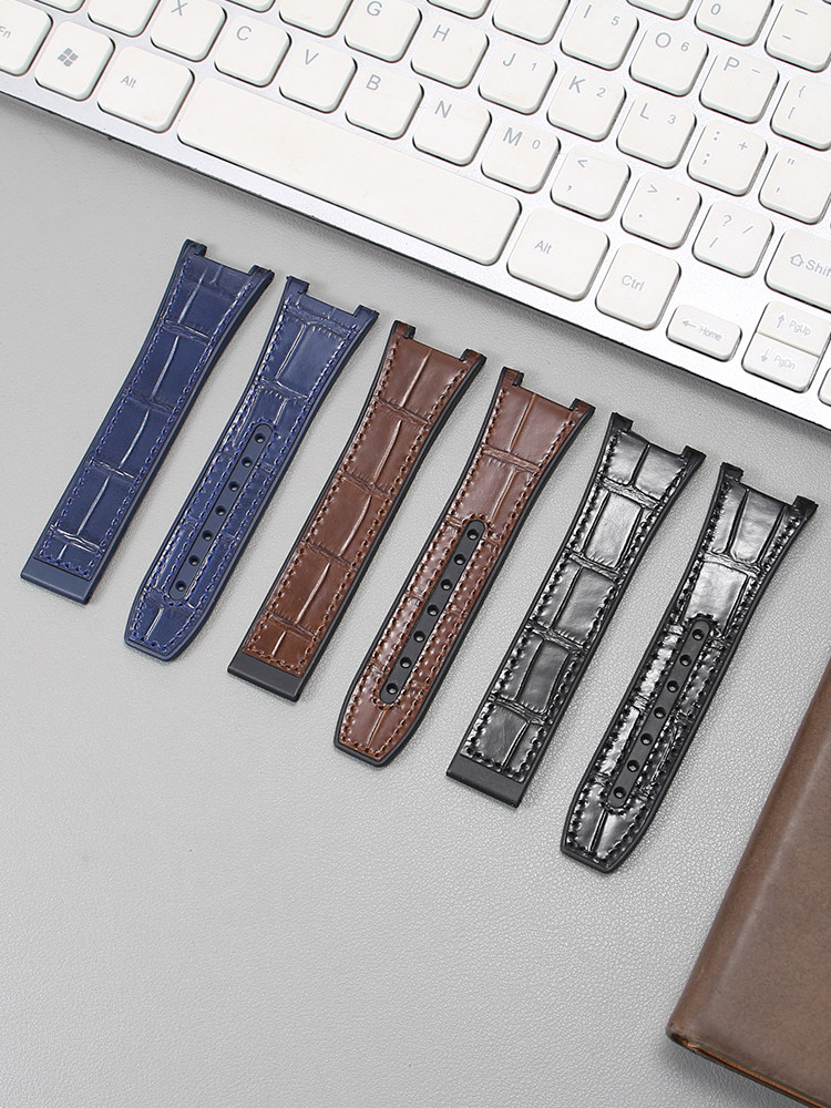 Leather Silicone Watch Strap f - Omega Watch Constellation ulasan dan harga
