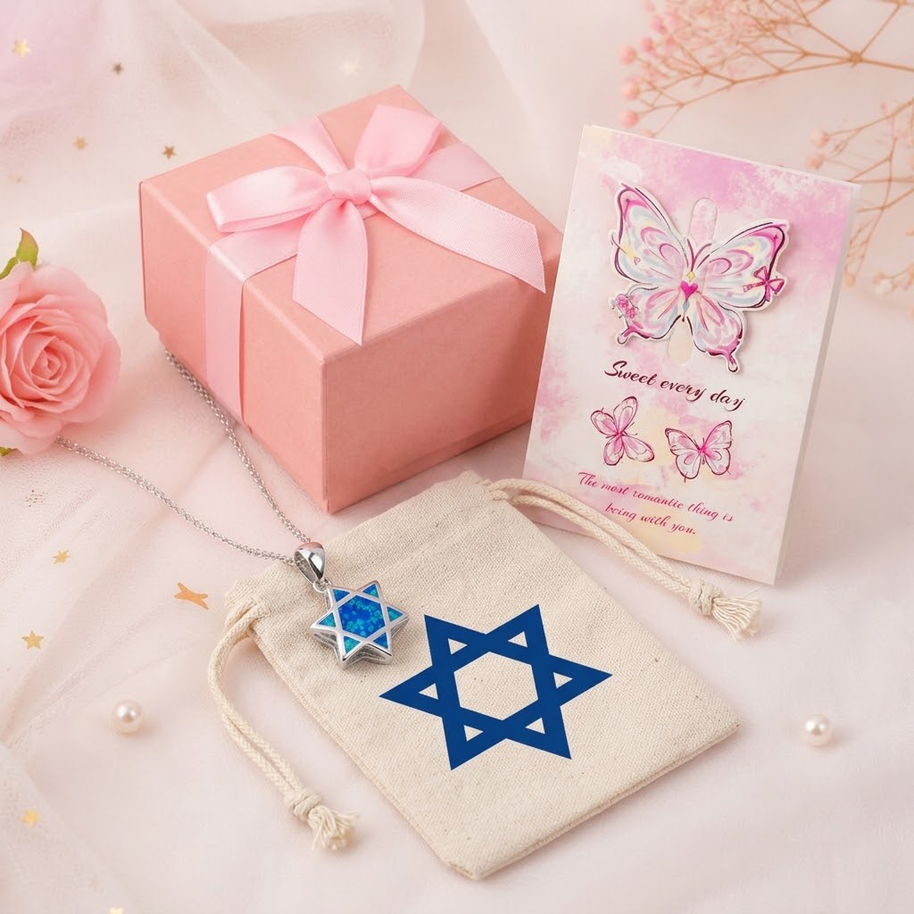 Star of David Opal Pendant Nec - Jewelry & Watches Spółka Z Ograniczoną Odpowiedzialnością ulasan dan harga