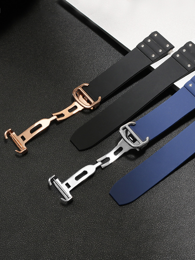 High quality Rubber watchband  - Cartier Watch Santos ulasan dan harga