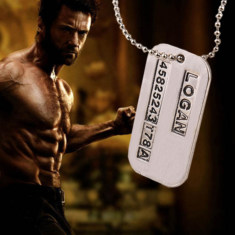 X Men Necklace Logan Hugh Jack - Mens Dog Tag Necklace ulasan dan harga