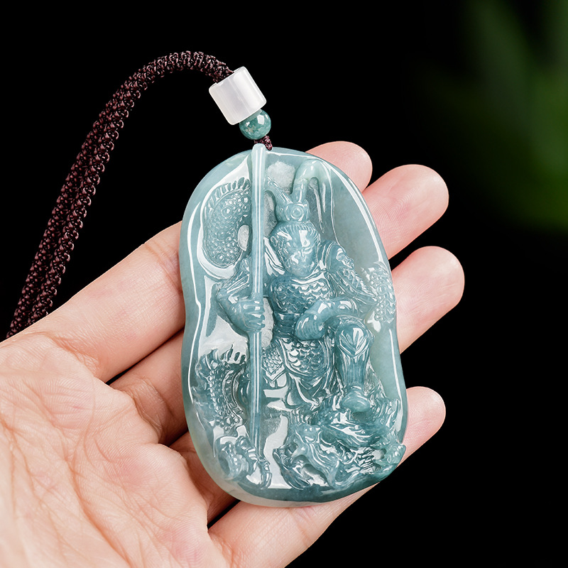 Burmese Jadeite Monkey King Pe - Necklace Pendant ulasan dan harga