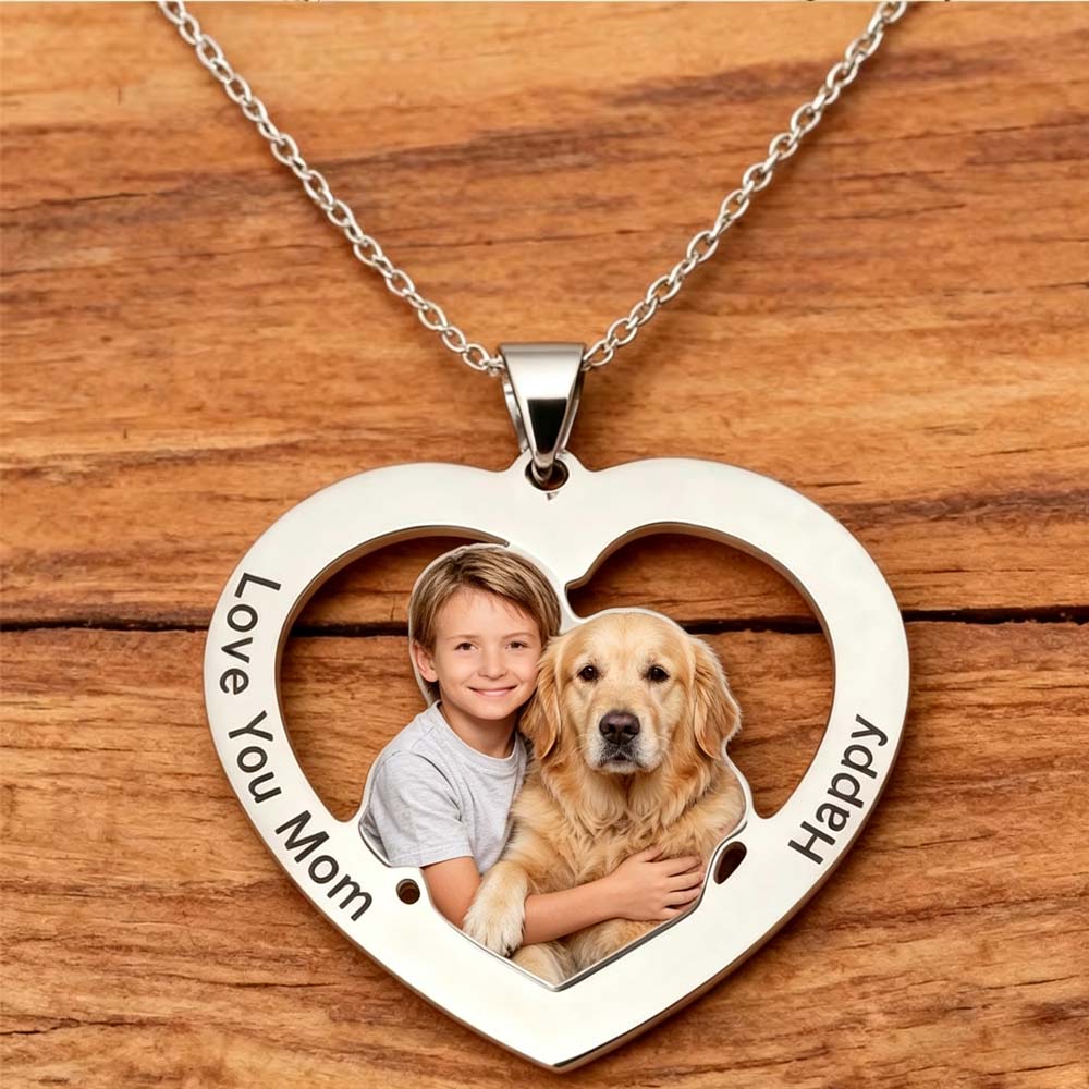 Print Photo Necklace Personali - Mens Dog Tag Necklace ulasan dan harga